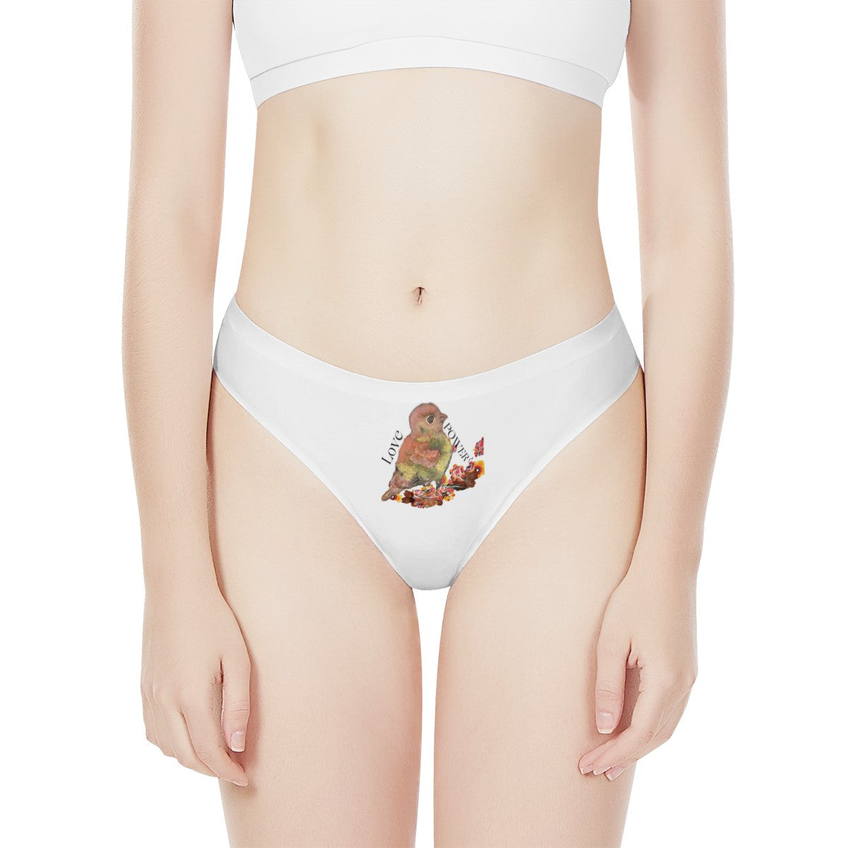  STUFF WITH ATTITUDE First Valentines Day White Thong Panties  (Small) : Clothing, Shoes & Jewelry