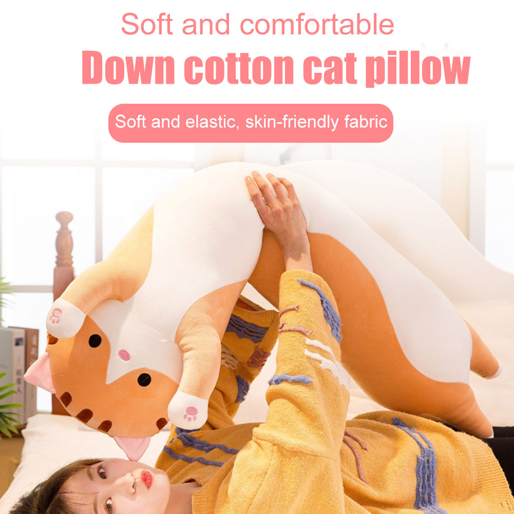 Soft Stuffed Kitten Pillow