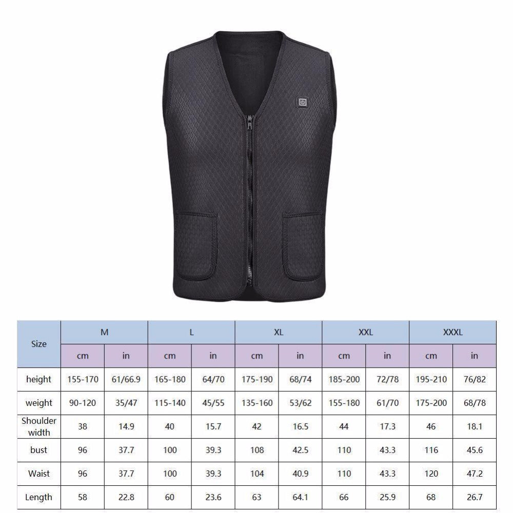 Outdoor USB Infrared Heating Vest