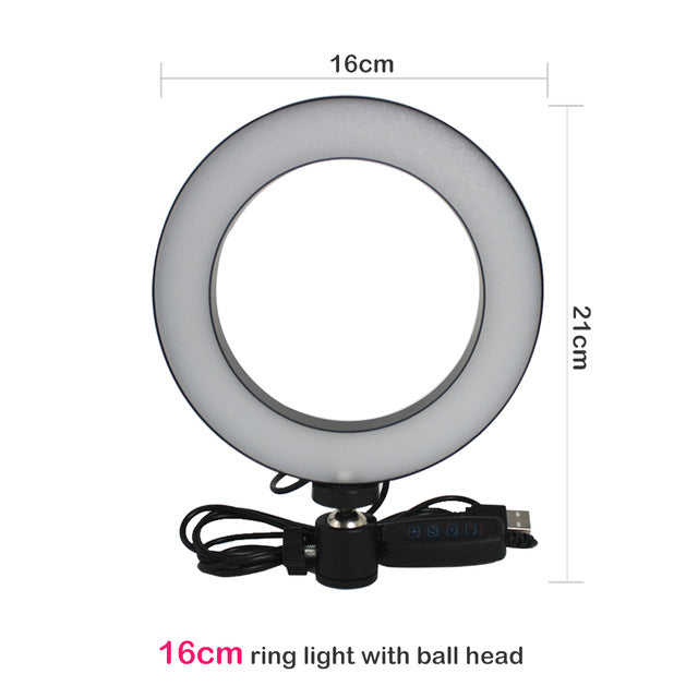 Dimmable LED Selfie Ring Light