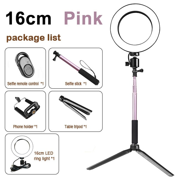 Dimmable LED Selfie Ring Light