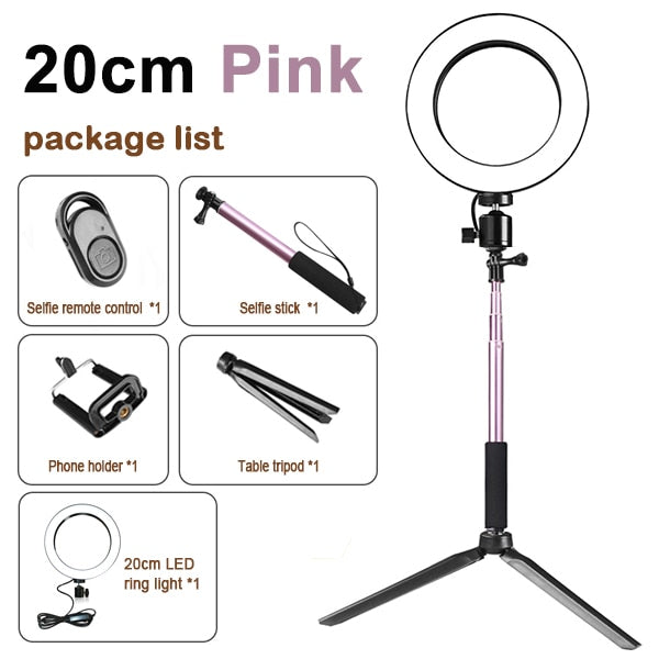 Dimmable LED Selfie Ring Light