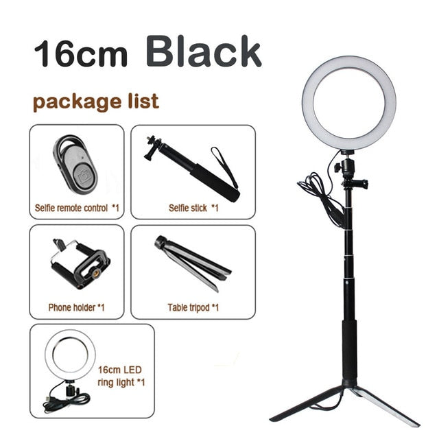 Dimmable LED Selfie Ring Light