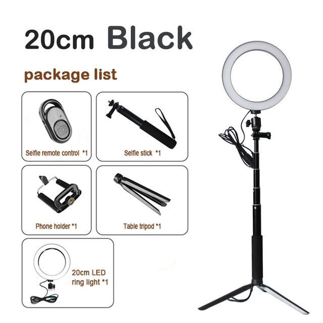 Dimmable LED Selfie Ring Light